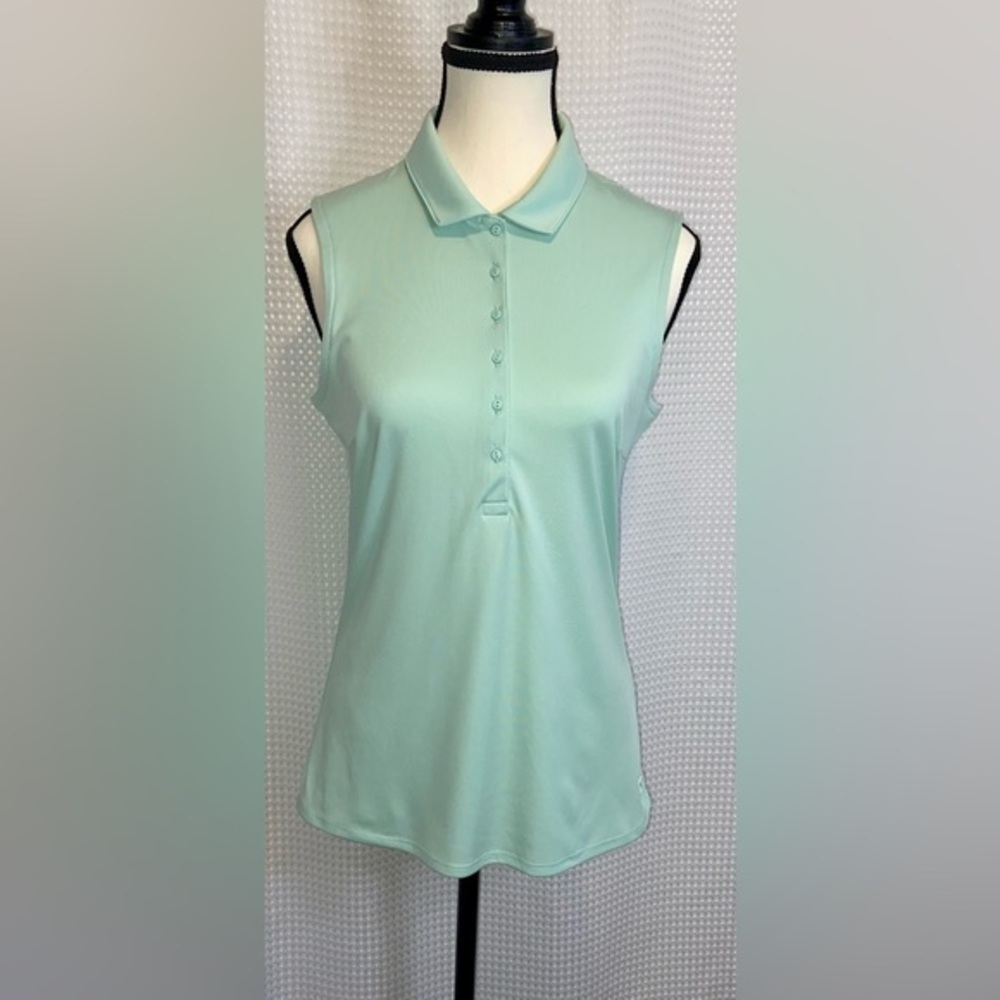 PUMA sports sleeveless golf polo size small - Mint - Picture 3 of 13